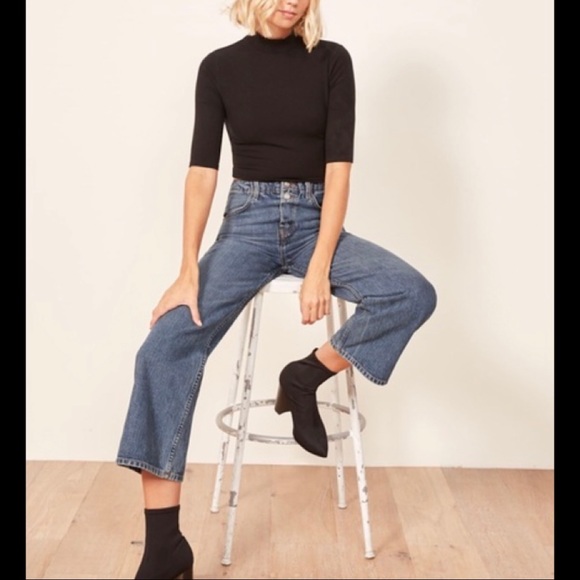 Reformation Louise Jean In Baltic Wash 